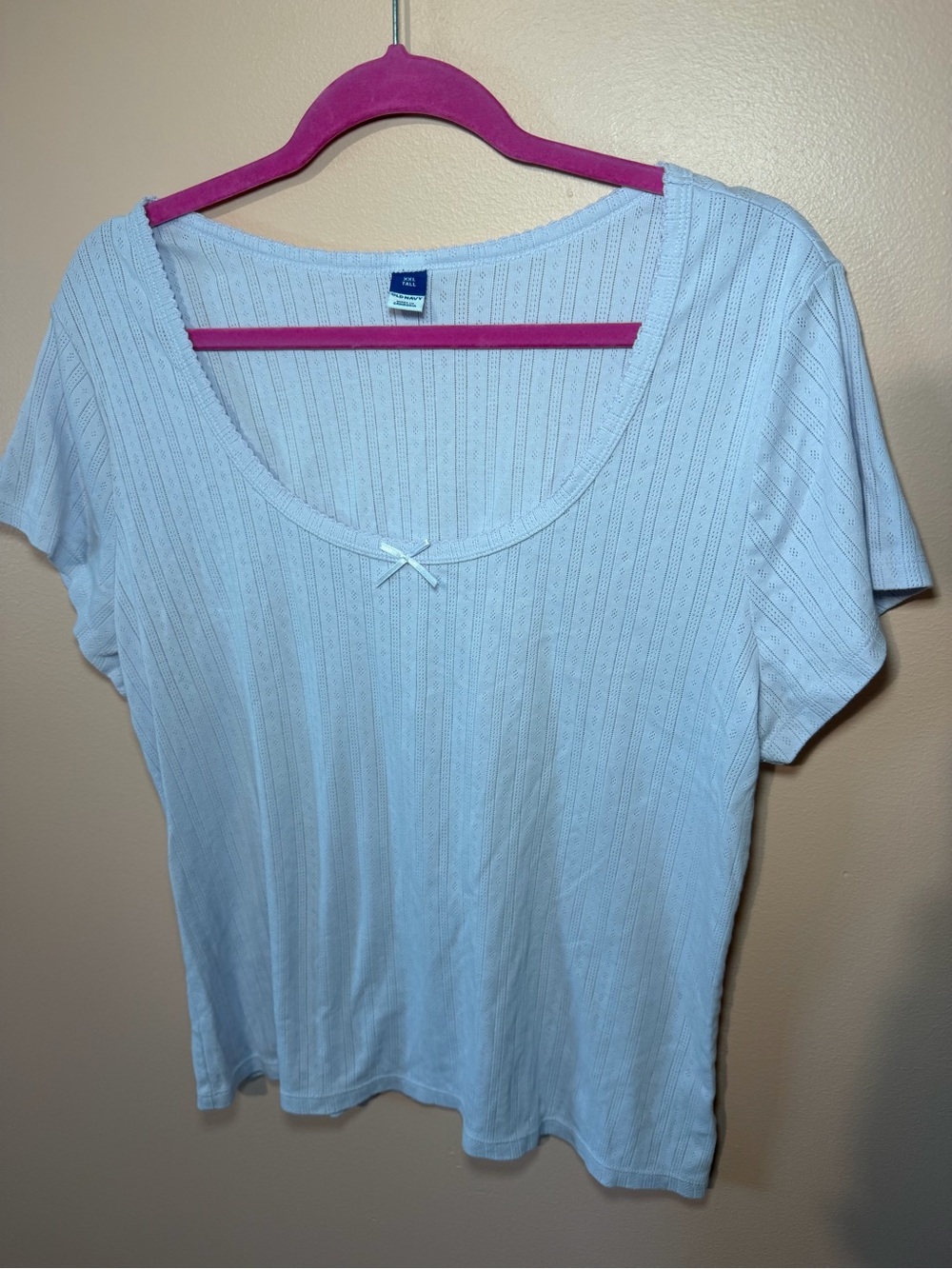 Old Navy lavender ribbed knit babydoll top